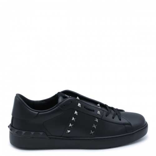 BLACK ROCKSTUD UNTITLED SNEAKERS