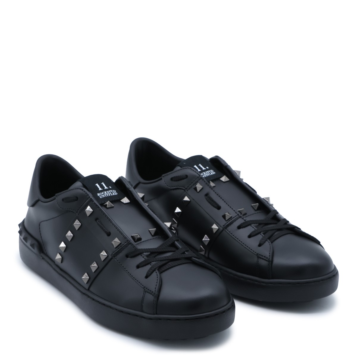 BLACK ROCKSTUD UNTITLED SNEAKERS