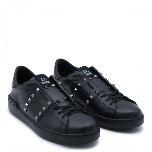 BLACK ROCKSTUD UNTITLED SNEAKERS