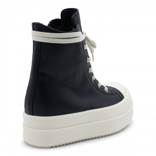 BLACK AND MILK LEATHER BUMPER SNEAKERS