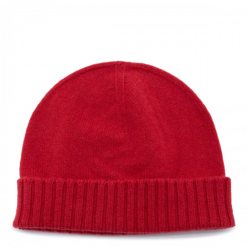 RED CASHMERE BEANIE