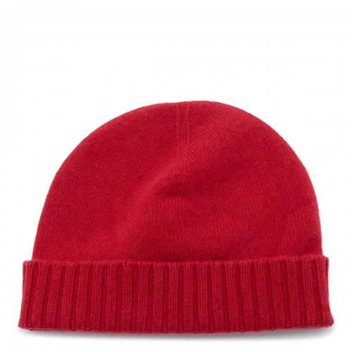 RED CASHMERE BEANIE 2