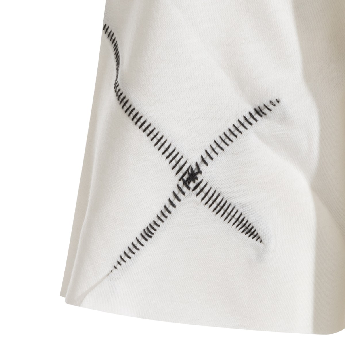 WHITE COTTON T-SHIRT