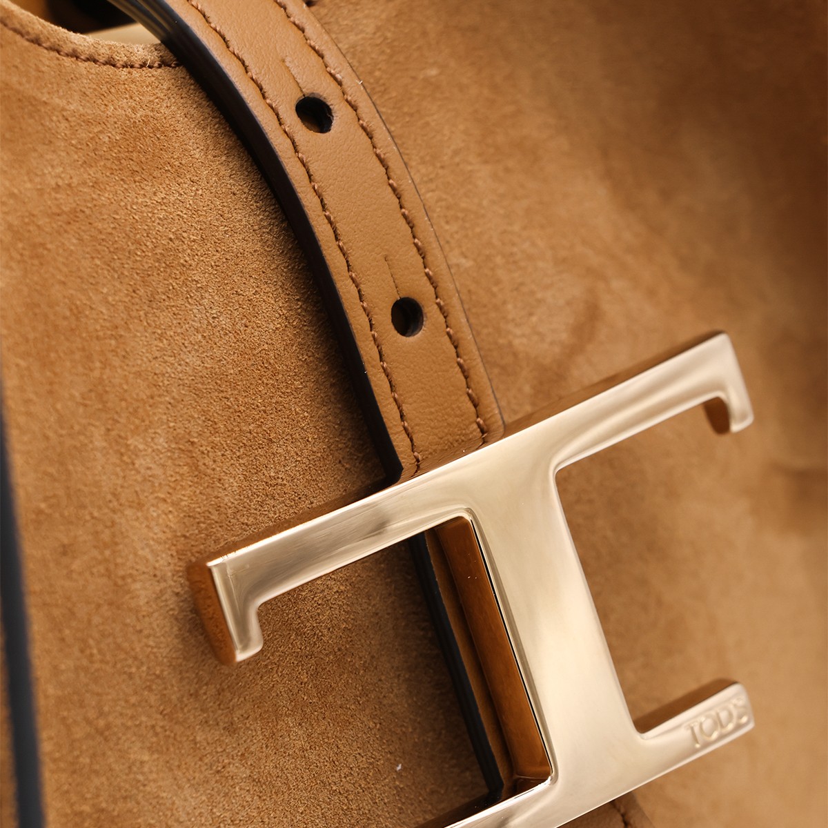 CAMEL SUEDE T TIMELESS TOTE