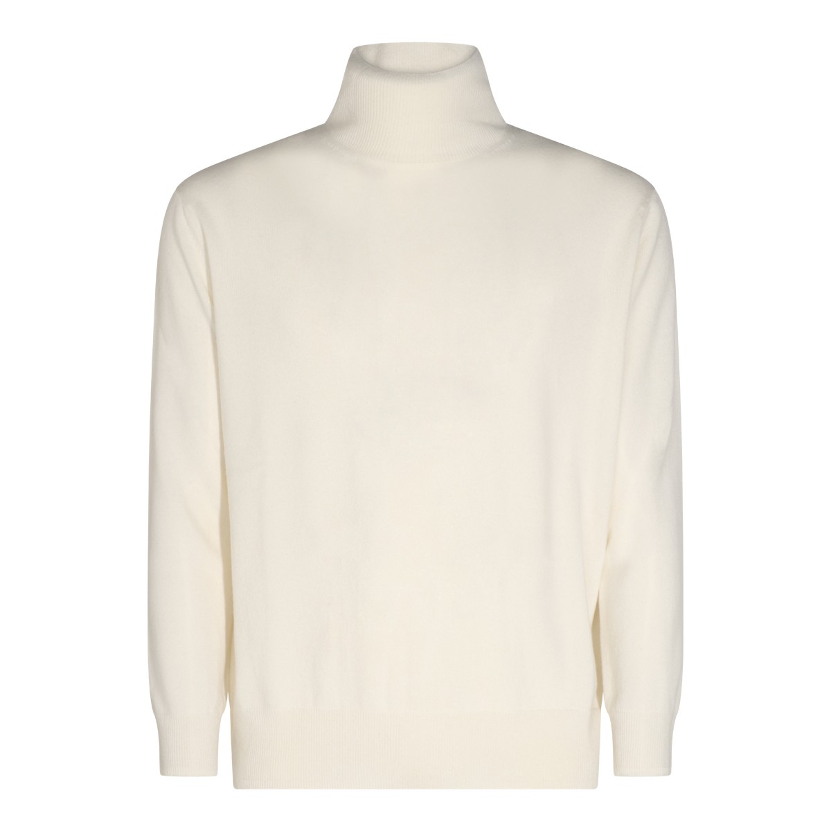 CREAM CASHMERE TURTLENECK SWEATER