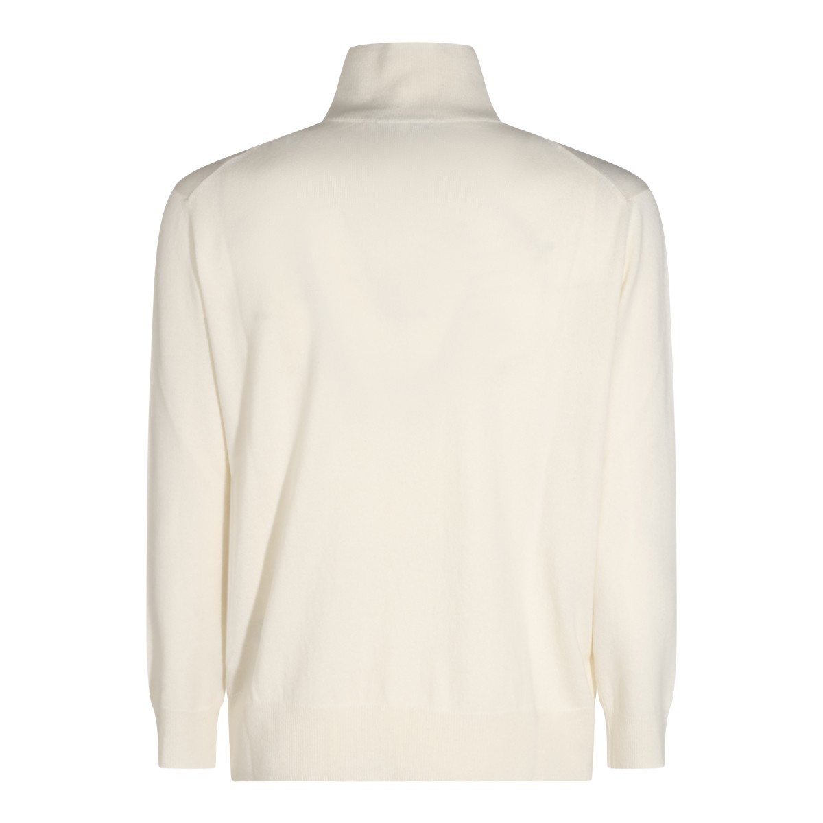 CREAM CASHMERE TURTLENECK SWEATER