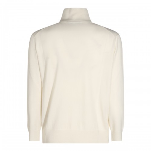 CREAM CASHMERE TURTLENECK SWEATER