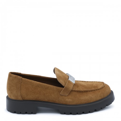 BROWN LEATHER LOAFERS