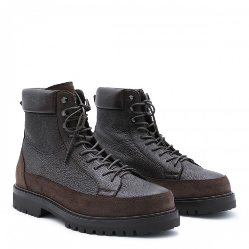 DARK BROWN LEATHER BOOTS 2