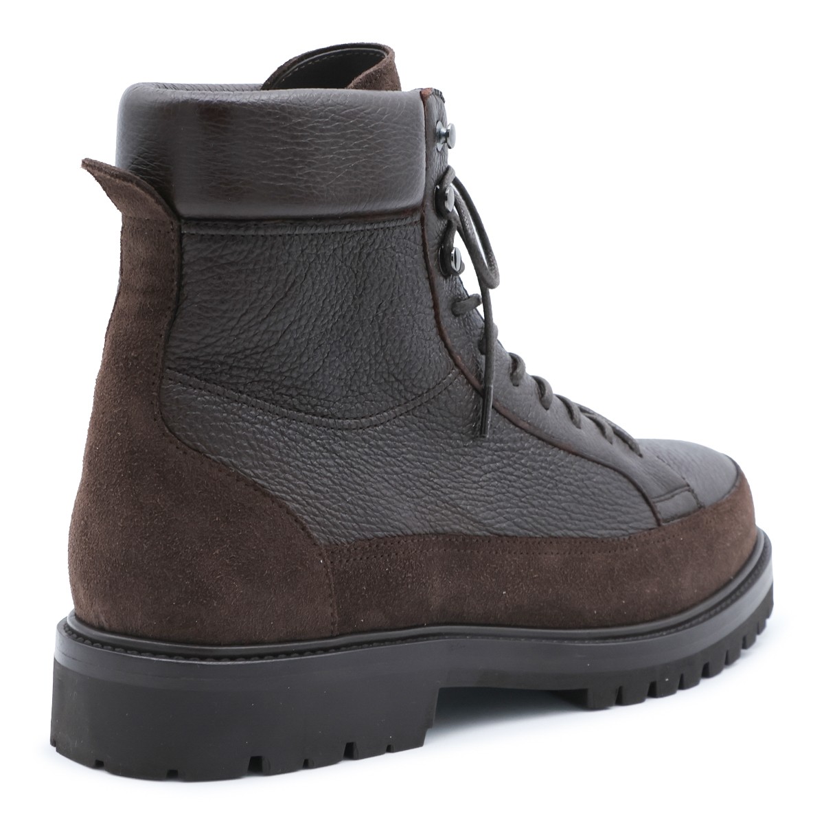 DARK BROWN LEATHER BOOTS