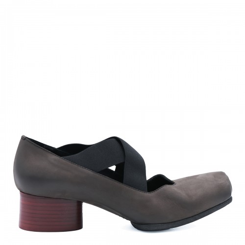 BROWN AND RED LEATHER HIGH...