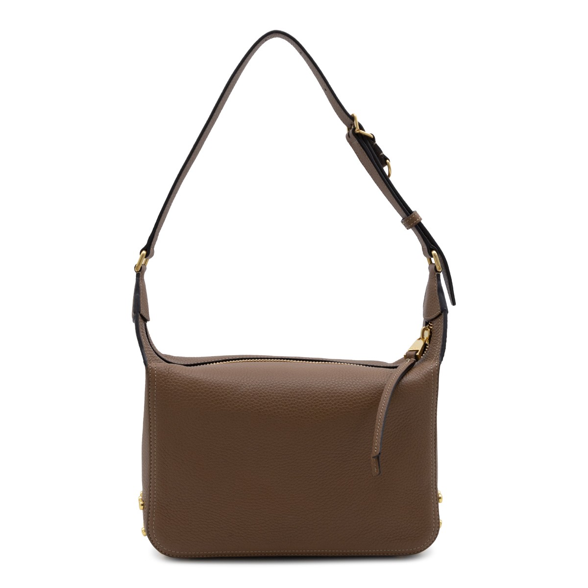 LIGHT BROWN LEATHER METAL DOTS...