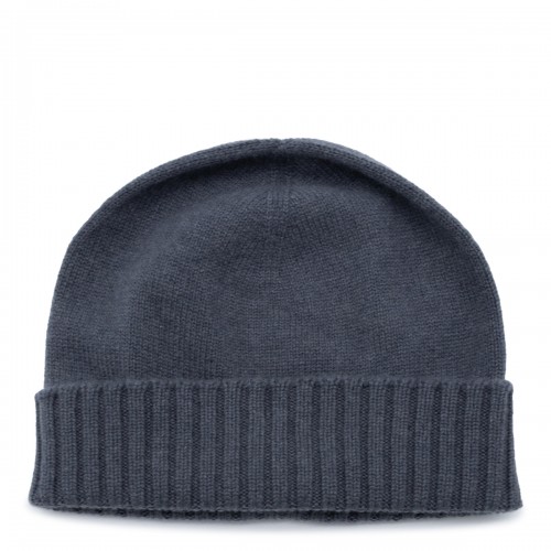 IRON GREY CASHMERE BEANIE