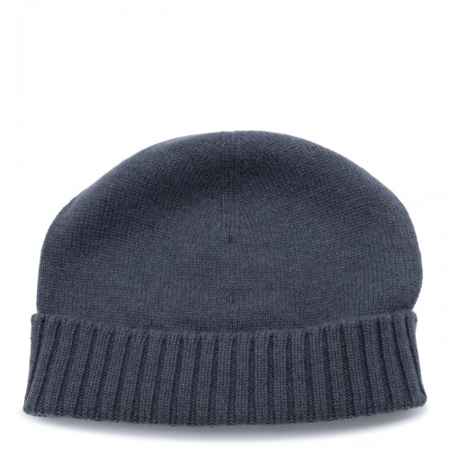 IRON GREY CASHMERE BEANIE