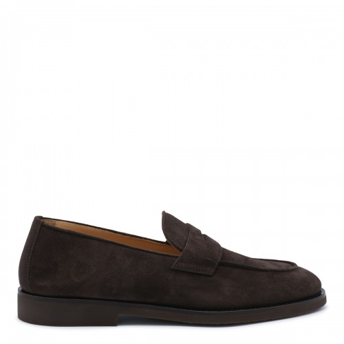 BROWN SUEDE LOAFERS