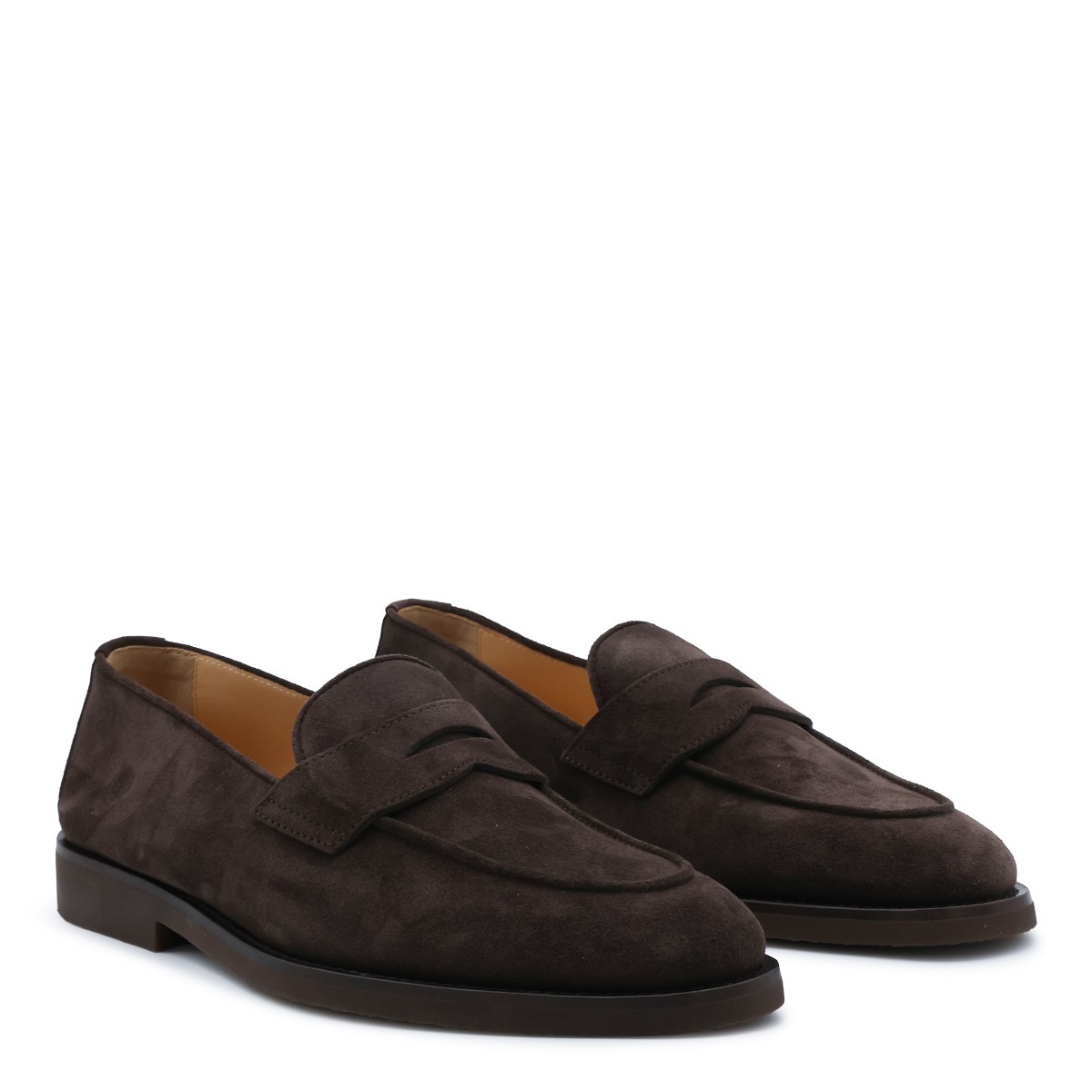 BROWN SUEDE LOAFERS