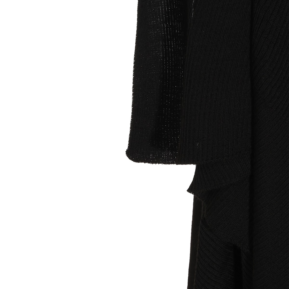 BLACK WOOL KNITWEAR