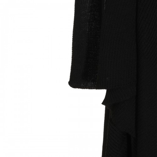 BLACK WOOL KNITWEAR