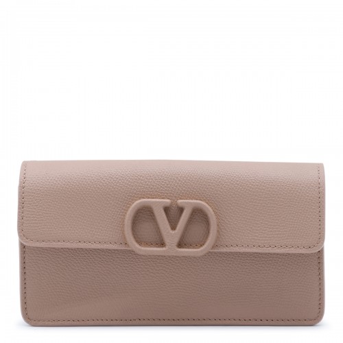 ROSE CANNELLE LEATHER VLOGO SIGNATURE MINI BAG