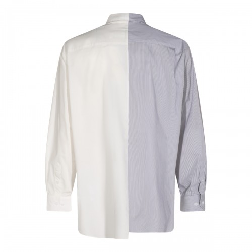 WHITE AND GREY COTTON SHIRT 2