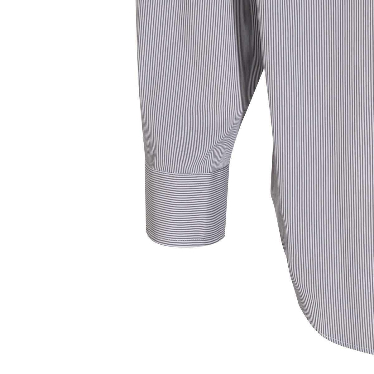 WHITE AND GREY COTTON SHIRT