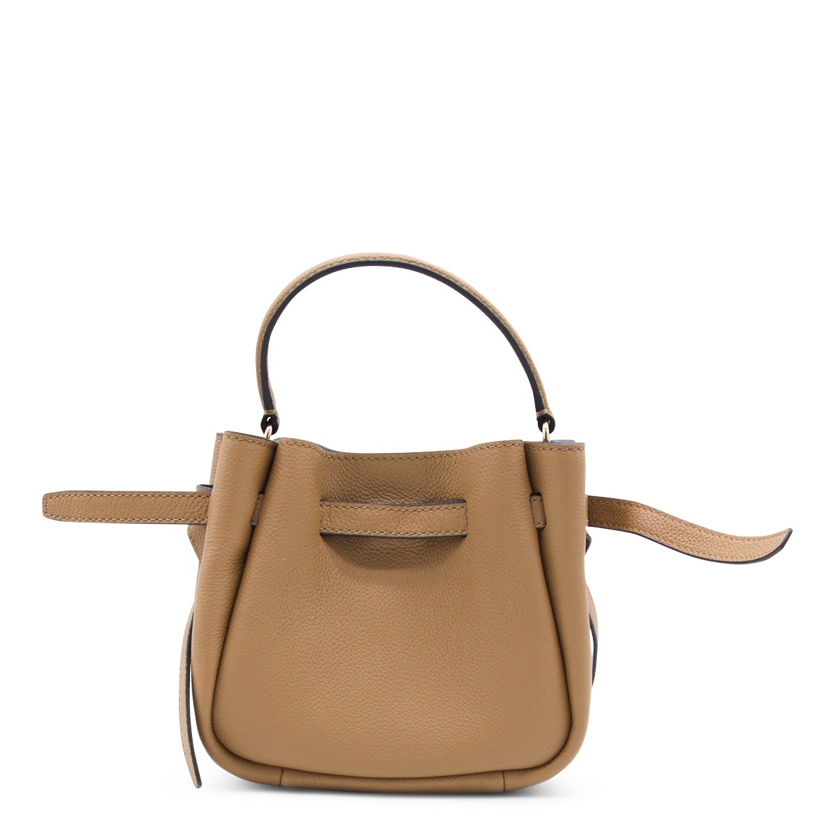CAMEL LEATHER SATCHEL