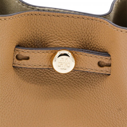 CAMEL LEATHER SATCHEL