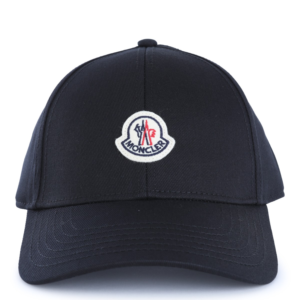 BLACK COTTON LOGO BASEBALL CAP