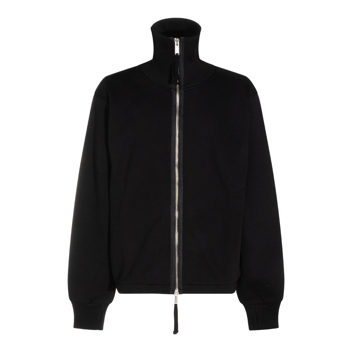 BLACK COTTON CASUAL JACKET