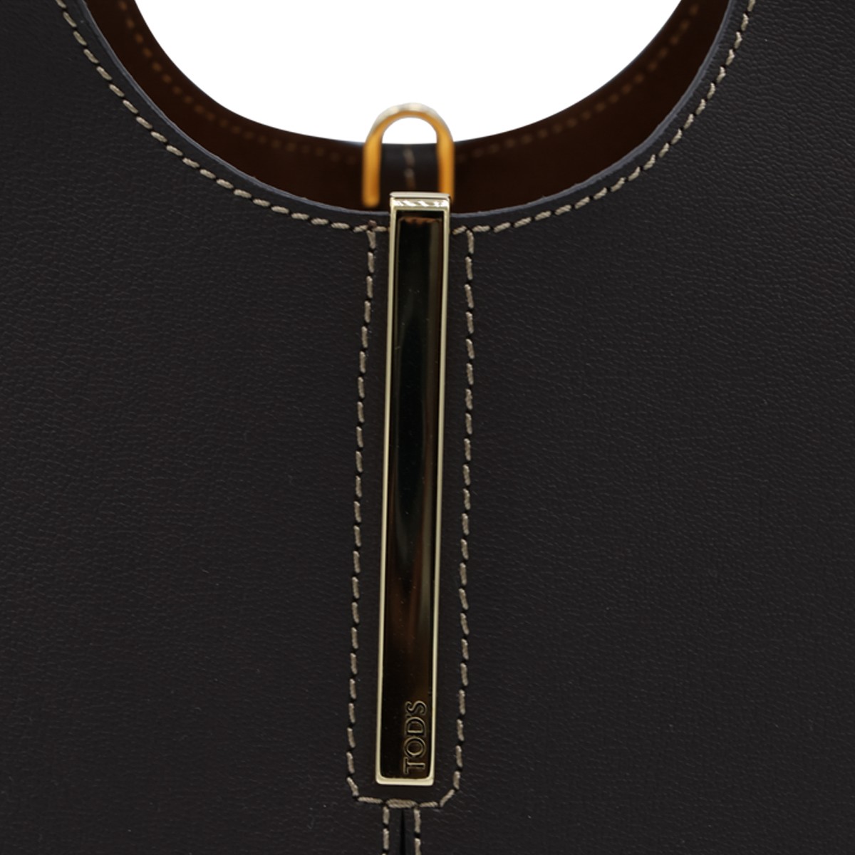 DEEP BROWN LEATHER TOTE
