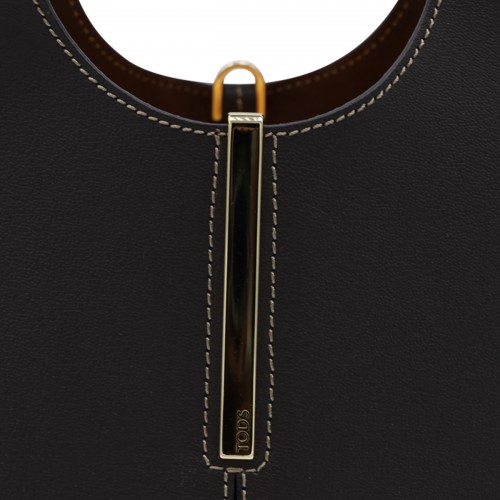 DEEP BROWN LEATHER TOTE