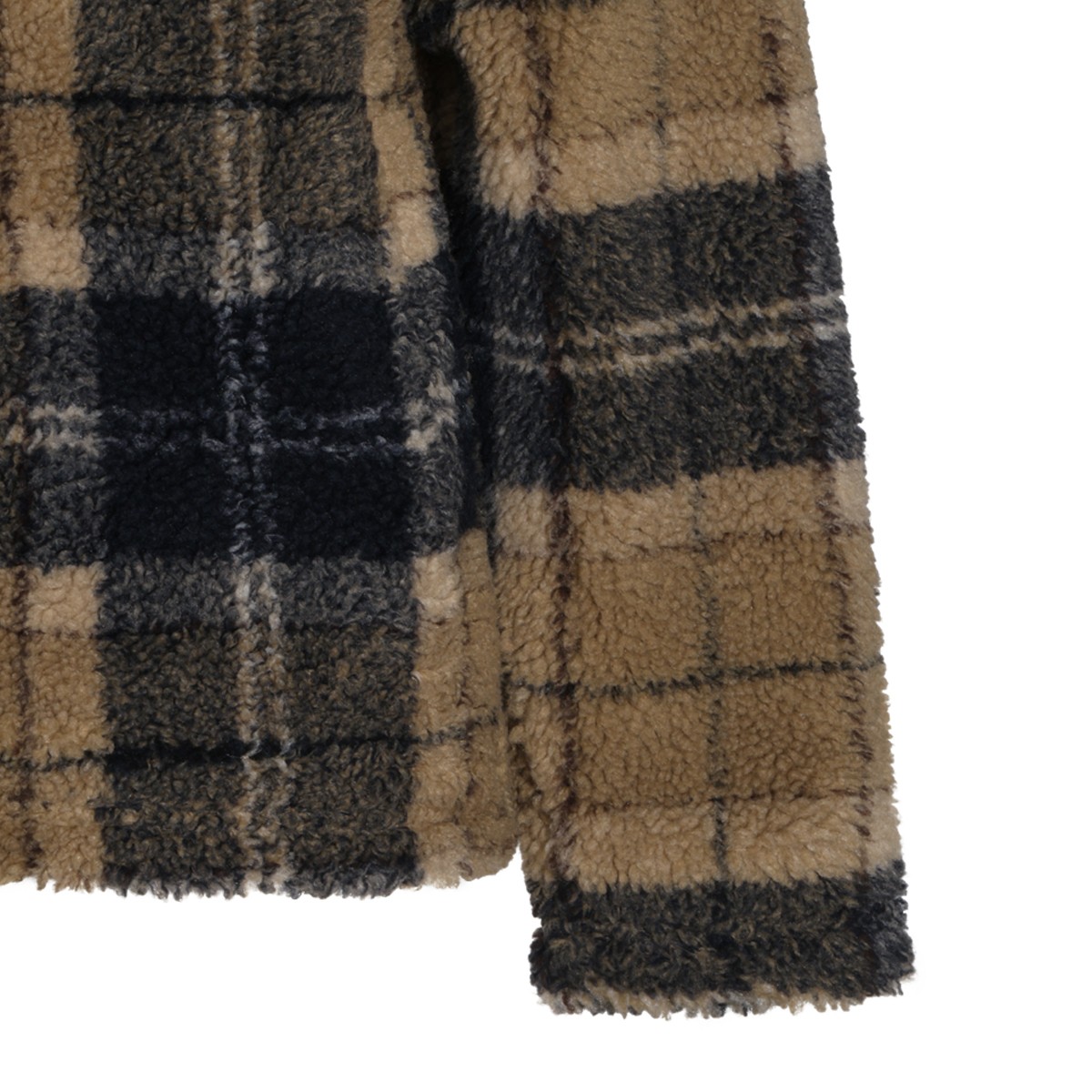 TARTAN FLEECE CASUAL JACKET