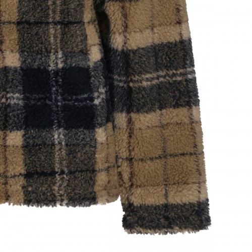 TARTAN FLEECE CASUAL JACKET