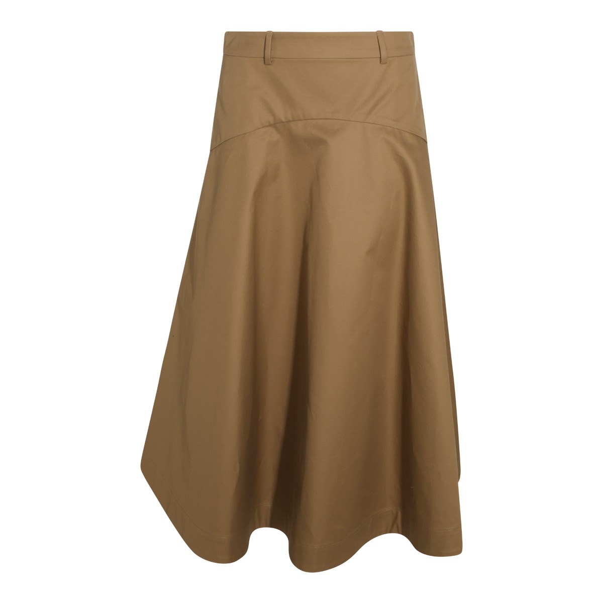 CAMEL COTTON LONG SKIRT