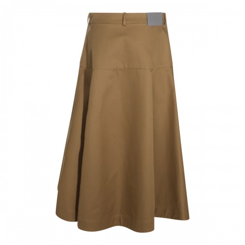 CAMEL COTTON LONG SKIRT 2