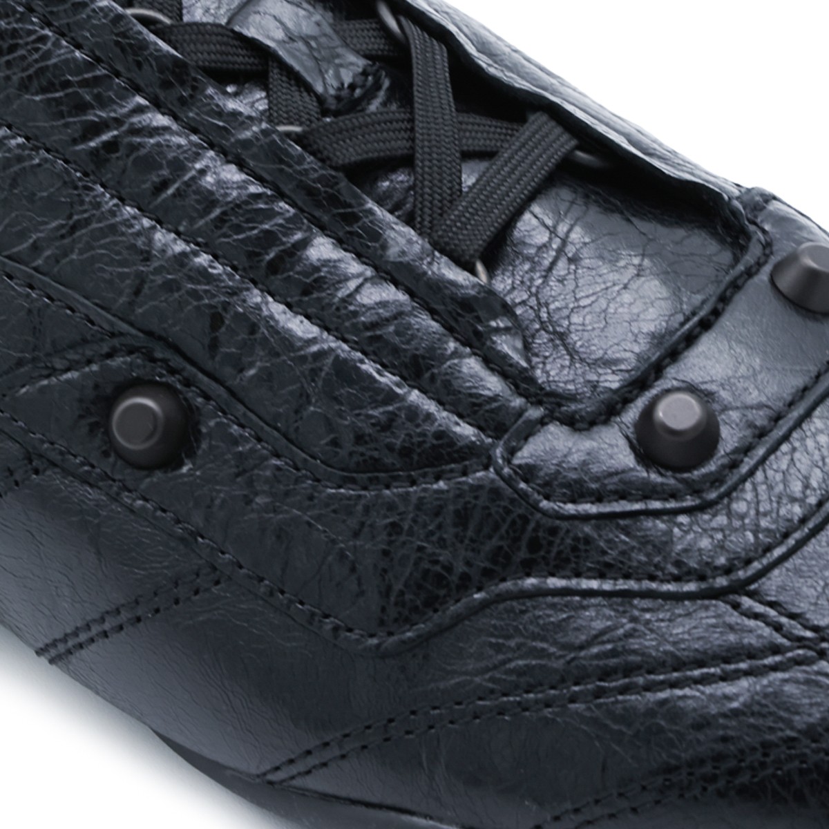 BLACK LEATHER REGU SNEAKERS