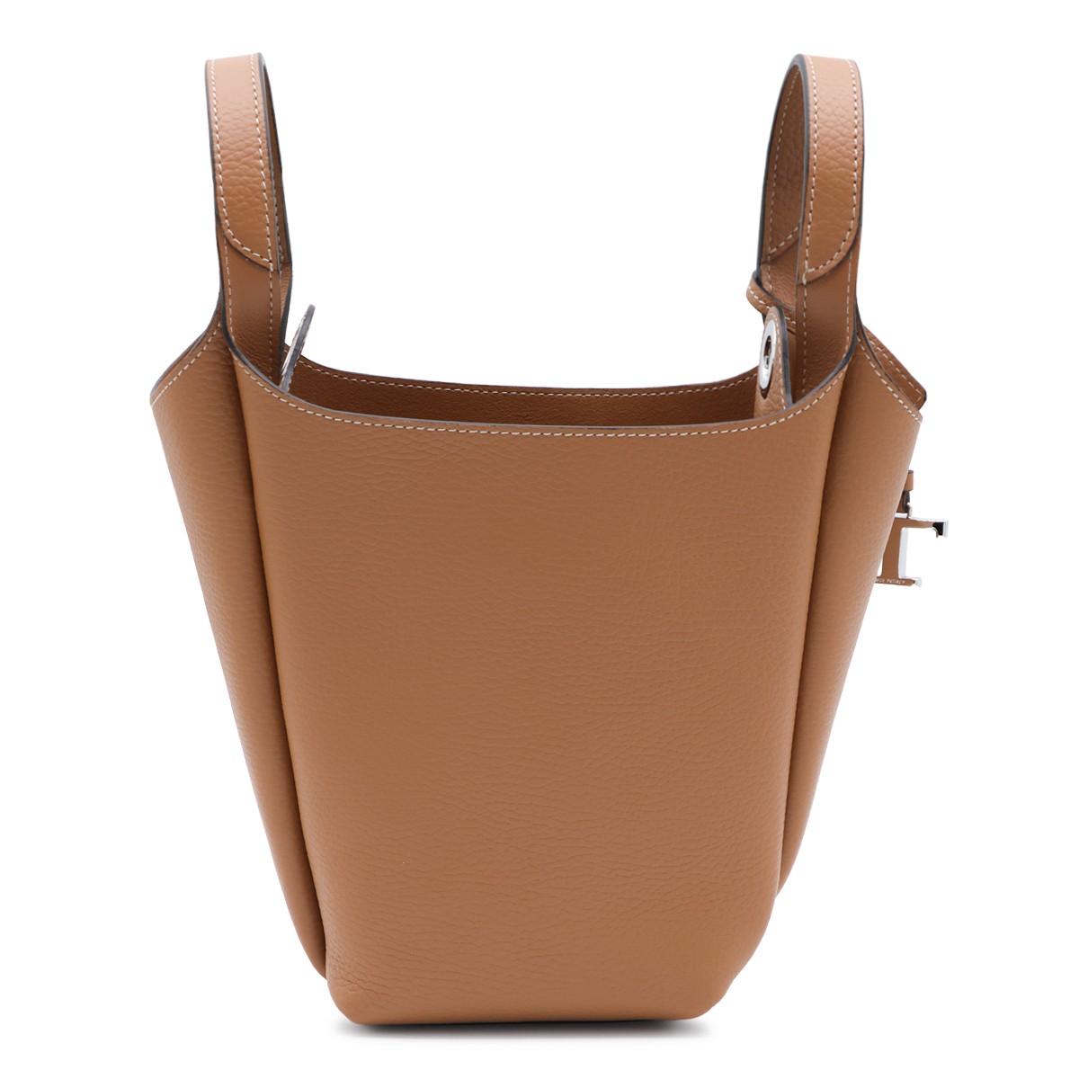 DARK BROWN LEATHER APA MINI SATCHEL