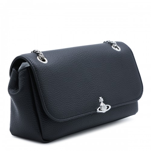 BLACK CHAIN ORB SHOULDER BAG