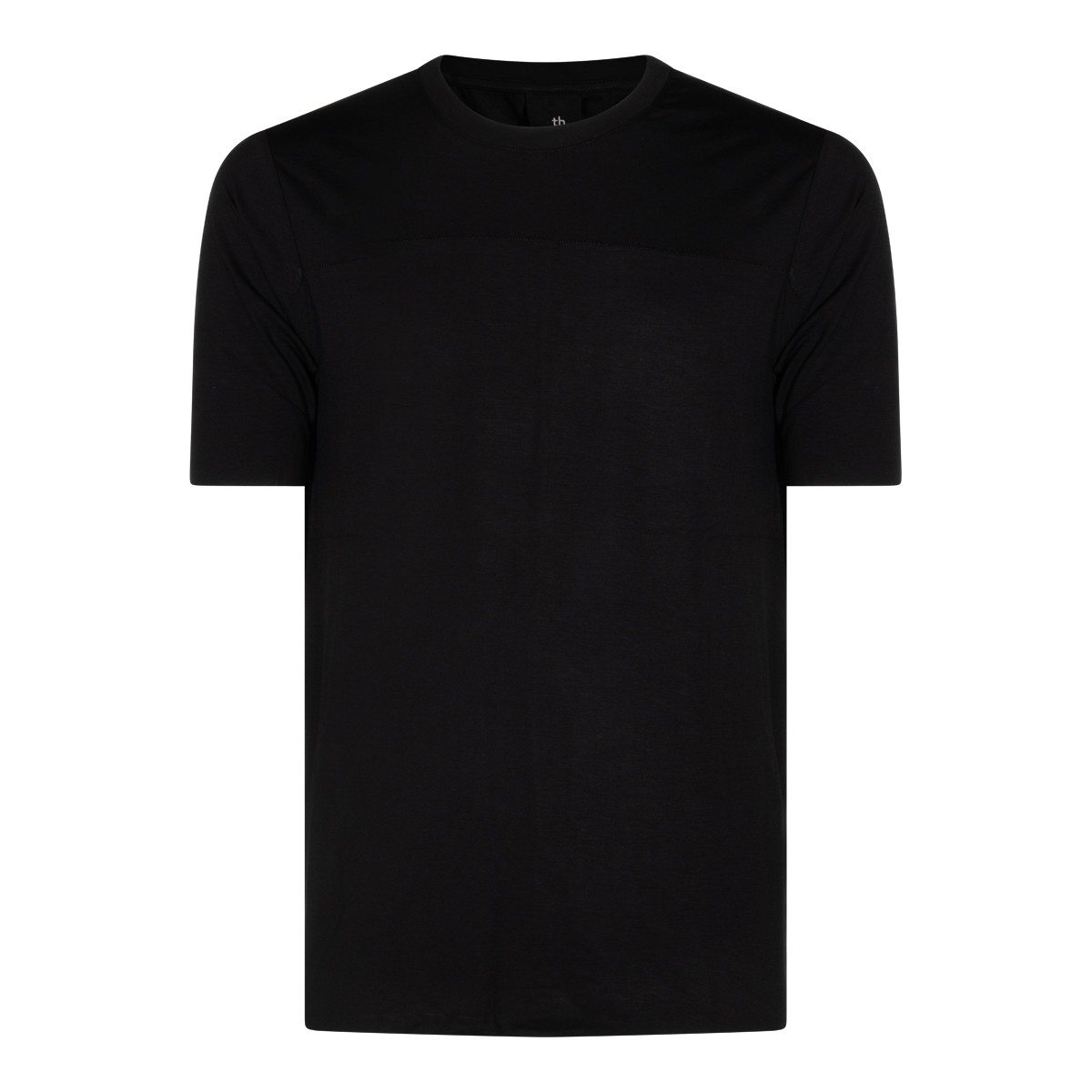 BLACK VISCOSE T-SHIRT