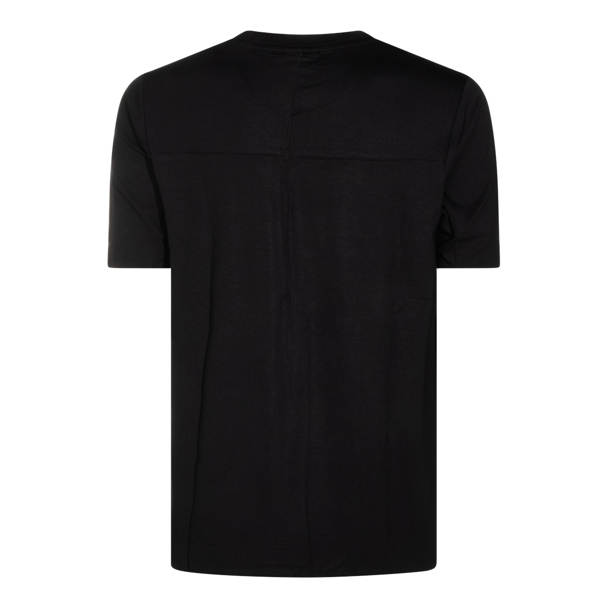 BLACK VISCOSE T-SHIRT