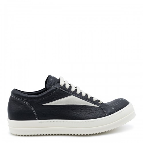 BLACK AND WHITE LEATHER...