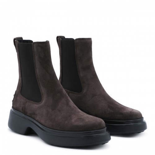 DARK BROWN SUEDE BOOTS