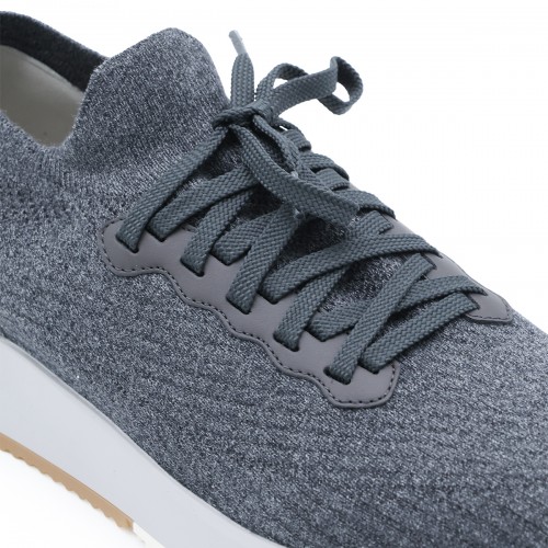 DARK GREY COTTON SNEAKERS