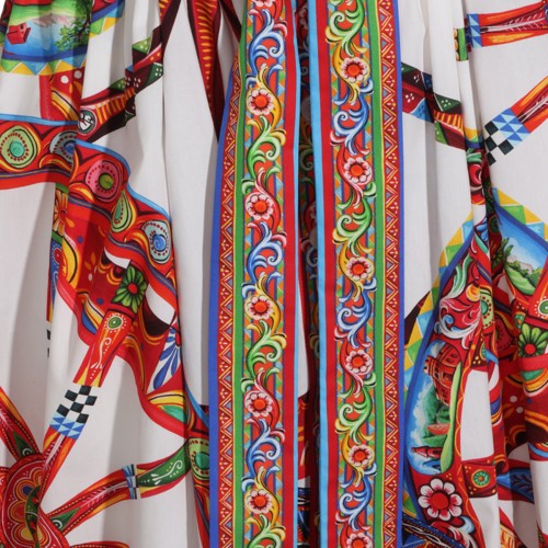 MULTICOLOR COTTON DRESS