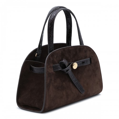 DARK BROWN LEATHER ROMY TOP... 2