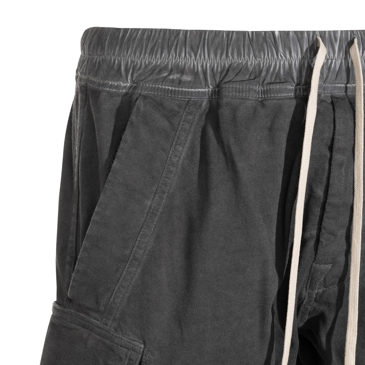 FADED BLACK COTTON MASTODON PANTS