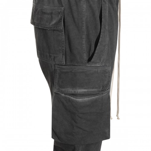 FADED BLACK COTTON MASTODON PANTS