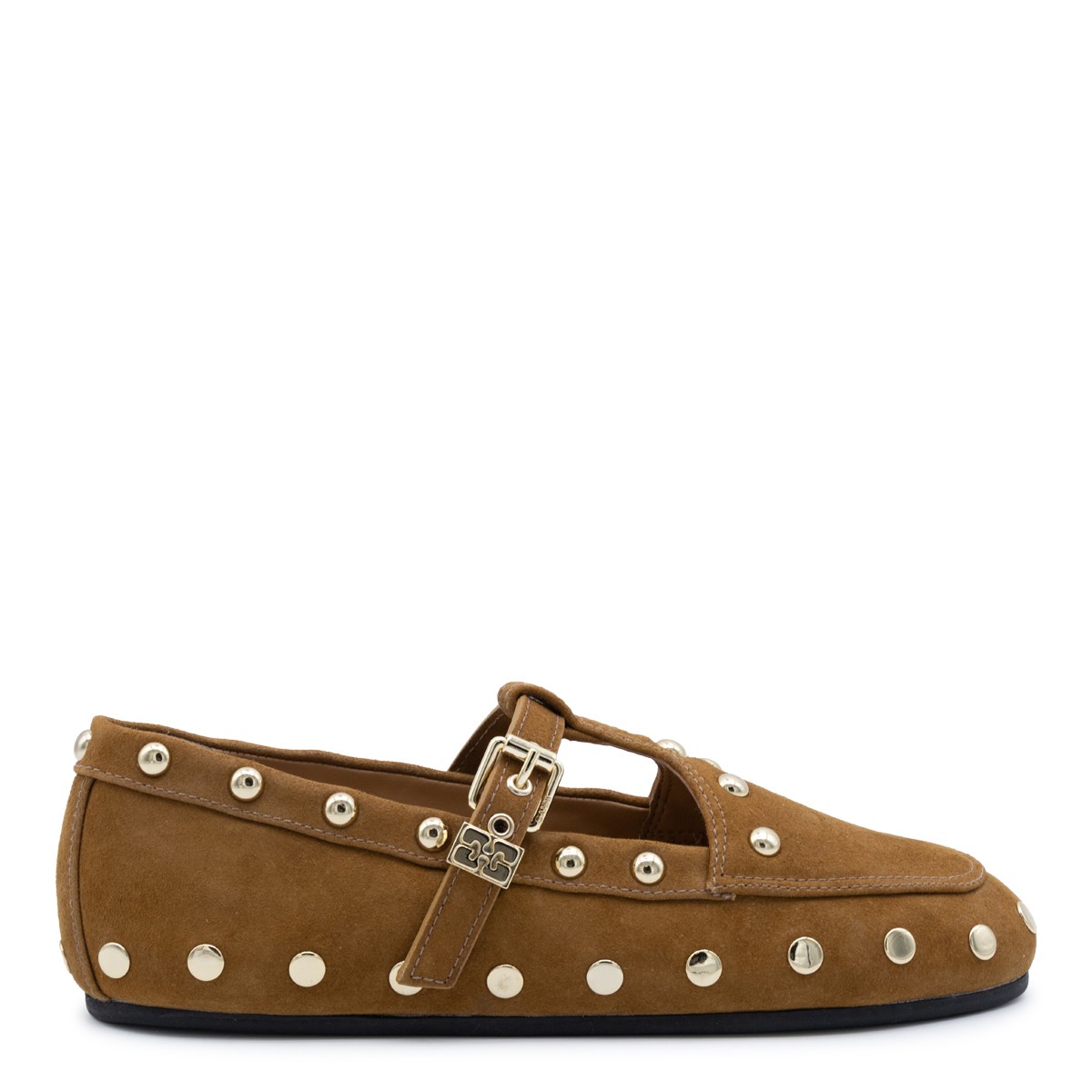CARAMEL CAFE LEATHER FLATS