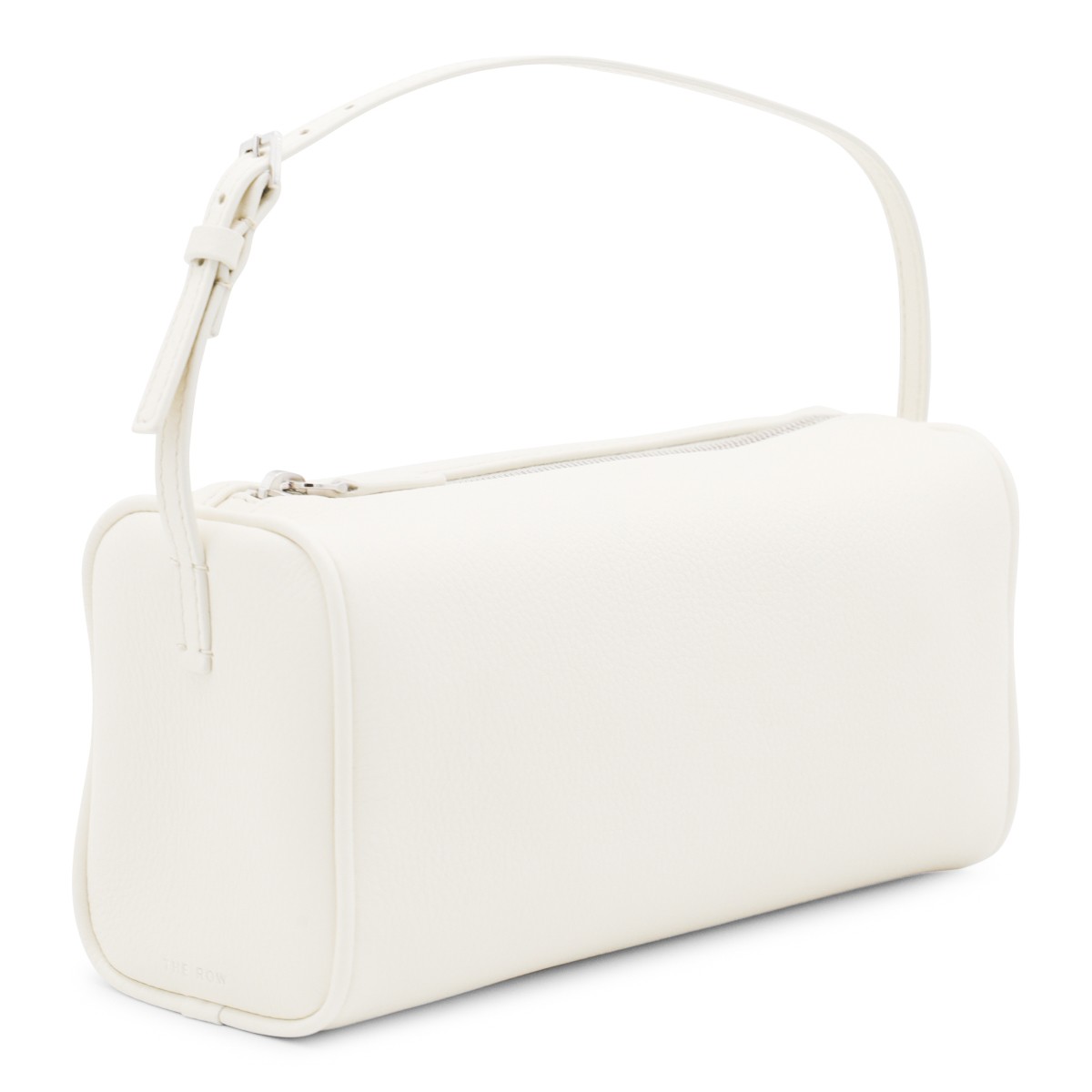WHITE LEATHER 90'S TOP HANDLE BAG