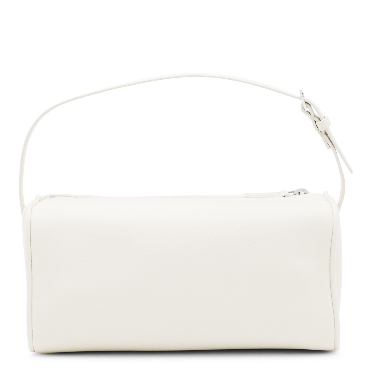 WHITE LEATHER 90'S TOP HANDLE BAG